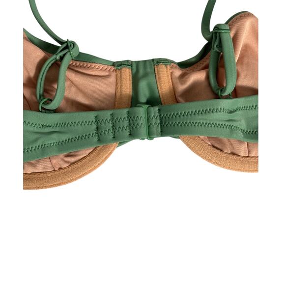 NWT J. Crew Balconette Underwire Bikini Top Green Size 34B - Picture 10 of 12
